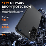 for Galaxy A17 5g Case : with HD Screen Protector,Military-Grade Shockproof Cover Phone Silicone Durable Armor 3 in 1 Case for Galaxy A17 /
