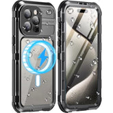 Iphone 15 Pro Max Waterproof Shockproof Case With Screen Protector 6.7 Inch Black