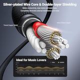 UGREEN 3.5mm Audio Cable Nylon Braided Aux Cord Male to Male Stereo Hi-Fi Sound for Headphones Car Home Stereos Speakers Tablets Compatible with iPhone iPad iPod Echo More 3FT