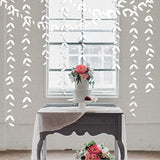 52 Ft White Party Decorations Leaf Garland Kit Paper Hanging White Lea