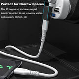 2 Pack Right Angle Usb A To Usb C Adapter, 90 Degree Up And Down Angle Usb 3.0