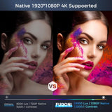 Projector With Wifi And Bluetooth, Outdoor 4K Support 18000L Projector Hd 1080P Max 300" Display, Movie Video Portable Home Theater Projector Compatible With Usb/Hdmi/Ios/Android/Tv Stick