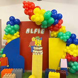 134pcs Red, Yellow, Green & Blue Balloon Garland Kit for Superhero and Birthday Parties