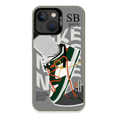 Vintage Sports Shoes Case Compatible With Iphone 13/14, Cool Brand Funny Sb Sneaker Phone Case For Boys Girls, Non-Slip Shockproof Protective Rubber Cover Grey