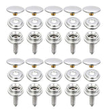 10 Sets Canvas Snap Kit Fastener Screw Snaps Consists Of Buttons Socke