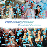 Confetti Cannon Blue Biodegradable Confetti Poppers 12Pack Party Poppers Confetti Shooters Blue Sticks For Wedding Graduation Engagement Anniversary Bridal Shower Valentines Day Birthday