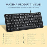 Periboard-432 Mini Usb Keyboard With Cable Type X Scissor Keys Large Print Letters Spanish Qwerty