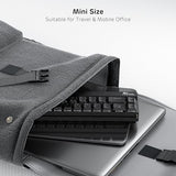 F68 60% Foldable Low Profile Mechanical Keyboard, Wireless Mechanical Keyboard With Aluminum Body, Built-In Stand Holder, White Backlit, 68 Keys