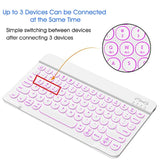 Universal Portable Wireless Bluetooth Keyboard For Ipad/Iphone/Tablet, Backlit