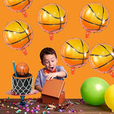 18" Basketball Foil Balloons 10pcs Sports Theme Birthday Party Decorations