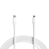10FT USB C to Lightning Fast Charging Cable MFi Certified Nylon Braided Charger Cord for iPhone 14 13 12 11 iPad White