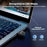 UGREEN Bluetooth 5.3 Adapter & Undetectable Mouse Jiggler, USB Bluetooth Dongle for Computer Laptop, USB Mouse Mover with Switch Button, 2 Jiggle Modes, Plug and Play