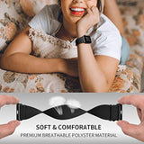 Xl Stretch Solo Loop Band Compatible With Apple Watch Series 10/9/8/7/6/5/4 Se Ultra 2/1 49Mm 46Mm 45Mm 44Mm, Adjustable Stretchy Elastic Nylon Braided Sport Strap For Iwatch Women Men, Black