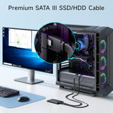 Cable Matters 3-Pack SATA III 6.0 Gbps SATA Cable 18 Inches (SATA Cable for SS