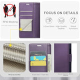 For Google Pixel 9 5G/Pixel 9 Pro 6.3" Wallet Case With Rfid Blocking Credit Card Holder, Pu Leather Folio Flip Kickstand Protective Shockproof Cover Women Men For Pixel 9/9Pro Phone Case (Purple)