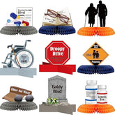 Over the Hill Party Centerpieces – 9pcs Funny Old Age Birthday & Retirement Table Decorations