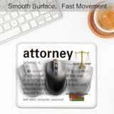 Attorney Definition Funny Mouse Pad For Desk, Attorney Gifts For Men Women, Law Graduation Gifts, Lawyer Appreciation Gifts, Funny Lawyer Mousepad Gifts For Law Student Solicitor
