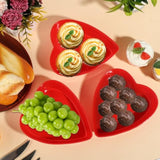 30Pcs Valentine'S Day Heart Shaped Container Box, Reusable 16.9 Oz Red Heart Shaped Food Storage Containers Dessert Box With Lids For Valentine'S Day Wedding Party Supplies Fruit Vegetable Dessert