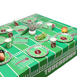 Football Theme Party Disposable Tablecloth Plastic Touchdown Table Cover For Birthday Football Party Games Decoration 54 X 108Inch 3 Pack