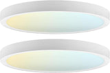 2 Pack 7 Inch LED Flush Mount Ceiling Lights 1150LM 5CCT Dimmable Slim Fixtures