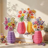 9 Pcs Wildflower Honeycomb Table Centerpieces Wildflower Birthday Party Decorations Spring Floral Table Centerpieces Paper Honeycomb Decor For Birthday Baby Shower Supplies Office