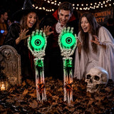 Halloween Decorations Outdoor, 2 Packs Skeleton Hands for Halloween Decor