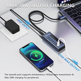 Powered Usb C Hub, 10Gbps Usb-C Hub 4 Ports Support Data & Smart Charging(Not