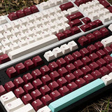 White Purple Keycaps Set Cherry Profile Doubleshot Custom Keyboard Keycaps 253