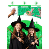 2Pcs Green Birthday Photo Backdrop, Tinsel Streamers & Party Favors