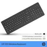 220 Wireless Keyboard - 2.4Ghz Connectivity W/Data Encryption - Low-Profile Chiclet Keys - Win/Mac - Laptop, Pc Compatible - Shortcut Keys & Num Pad - Led Num, Caps, & Scroll Lock (805T2Aa#Aba)