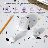 Clear Glitter Case for Beats Studio Buds 2021, Shockproof Soft TPU Case with Keychain, Compatible with Beats Studio Buds Case Cover 2023, Premium De Bayer Material, Ergonomic Design, Fashionable Shining Design, Perfect Protection for Beats Studio Buds