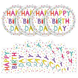 40PCS Birthday Plates & Napkins Set with Dots Design for 20 Guests Party Supplies