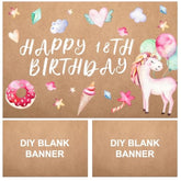 3 Pcs Large Blank Kraft Paint Paper Banners Diy Blank Banners For Indoor Display, Kraft Paper Banner For Wall Signs Painting Birthday Graduation Wedding Party Decoration(3 X 4 Feet)