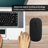 Wireless Mouse, Mouse Black Wireless Bluetooth 5.0 Silent Office Computer Mous