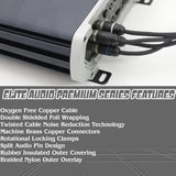 Premium Series 100% Ofc Copper Rca Interconnects Stereo Cable, 6 Channel 15' C