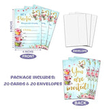 Floral Tea Party Birthday Invitation, Let'S Par-Tea Garden Tea Cup Time Fill-In Invites For Teens Boys & Girls, 20 Invitations With Envelopes(4" X 6")?Kids Party Favors Decorations And Supplies-17