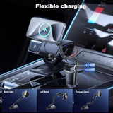 For Magsafe 15W Car Mount Cigarette Lighter Wireless Phone Charger?Car Cigarette Lighter Magnetic Vent Mount Holder With Dual Port Pd&Qc For Magsafe Fast Charging For Iphone16 15 Pro Plus Max 14 13 12