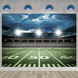 Football Field Backdrop 7X5FT Football Themed Birthday Party Decor Banner