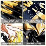 Happy New Year 2026 Banner Backdrop 7x5ft Black & Gold Party Decor
