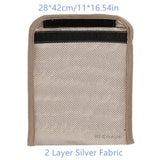 Emf Protection Anti Radiation 15.6" Laptop Sleeve,Tablet Laptop Emf Blocker Pouch Bag Compatible With Macbook Air/Pro Hp,15 Inch Notebook Faraday Bag Travel Business Rfid 5G Case (28*42Cm/11*16.54In)