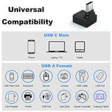 2 Pack 90 Degree Usb C To Usb Adapter, Up And Down Angle Usb C Male To Usb 3.0