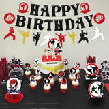 Karate Sports Party Supplies - Taekwondo Birthday Banners, Cake Toppers, Table Centerpieces, Balloons For Boy Girl Party