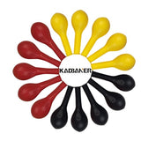 Red Yellow Black Balloons,100 Pack 12 Inch Latex Balloons