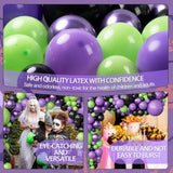 116Pcs Halloween Balloon Garland Arch Kit Green Purple Black Metallic Balloons