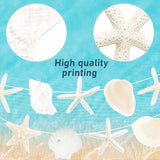 Starfish Seashell Party Banners 3Pcs Ocean Nautical Birthday Hanging Decor
