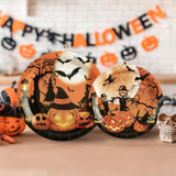 Halloween Plates and Napkins Orange Pumpkin Paper Disposable Tableware Serves 20