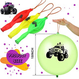 36 Pcs Truck Punch Balloons Truck Party Decorations Ball Colorful Punching Latex Balloons With Rubber Bands Birthday Party Favors For Boys Baby Shower Fun Games Supplies Goodie Bag Fillers