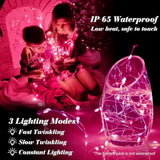 12 Pack Fairy Lights Battery Operated, 7Ft 20 Mini Led Fairy String Lights Silver Wire 3 Modes For Diy, Parties, Wedding