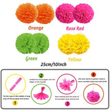 Fiesta Mexican Themed Happy Birthday Banner Paper Pompoms Mexico Fans Fiesta Decorations Balloons Party Decorations