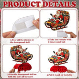 12 Pcs Christmas Honeycomb Centerpieces Vintage Party